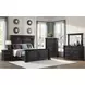 Paterson Black 6 Drawer Chest