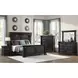 Paterson Black 7 Drawer Door Chest