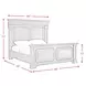 Paterson Black King Panel Court Bed with USB Charging and LED