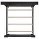 Paterson Black King Panel Court Bed with USB Charging and LED