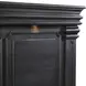 Paterson Black and Gray Queen Upholstered Storage Panel Bed with LED