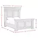 Paterson Black Queen Panel Bed with USB Charging and LED