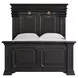 Paterson Black Queen Panel Bed with USB Charging and LED