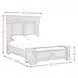 Paterson Black and Gray Queen Upholstered Storage Panel Bed with LED