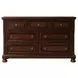 Kingsley Cherry Brown 8 Drawer Dresser