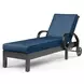 Monterey Spectrum Indigo 78" Outdoor Chaise Lounge with Self Welt