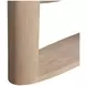 Loggia White and Aria Oval Travertine Top Console Table