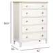 Whisperbay Sea Pearl and Driftwood 5 Drawer Chest