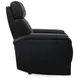 Phoenix Autumn Black Leather Zero Gravity Power Recliner with LED and USB Charging