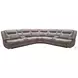 Finn Desert Taupe Performance Fabric 7 Piece Modular Reclining Sectional