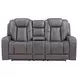 Daniel Gray Triple Power Reclining Living Room Set with USB Charging
