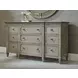 Savona Versaille Painted 9 Drawer Stockholm Dresser with Rectangular Regent Mirror