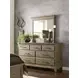 Heritage Timber Sandstone 7 Drawer Farmstead Dresser with Rectangular Mirror