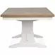 Crownfall Whisper White and Cerused Nutmeg 92" Extendable Rectangular Dining Table