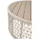 Knit Beige Round Outdoor Occasional Table Set