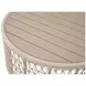 Knit Beige Round Outdoor Cocktail Table