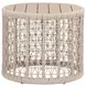 Knit Beige Round Outdoor Occasional Table Set