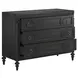 Atrium Black 3 Drawer Bachelor's Chest