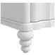 Haven Warm White 3 Drawer Nightstand with USB Charging