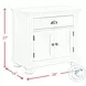 Conaughey White 1 Drawer Nightstand