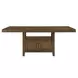 Garland Brown 80" Extendable Rectangular Counter Height Table with Storage