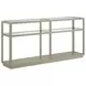 Glaze Bezel Square Glass Top Occassional Table Set
