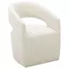 Barrow White Mist Performance Fabric Upholstered Dining Chair