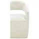 Barrow White Mist Performance Fabric Upholstered Dining Chair