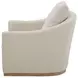 Linden Soft Beige Upholstered Swivel Accent Chair