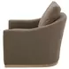 Linden Soft Taupe Upholstered Swivel Accent Chair
