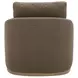 Linden Soft Taupe Upholstered Swivel Accent Chair