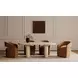 Barrow Amber Glow Performance Fabric Upholstered Swivel Dining Chair