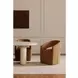 Barrow Amber Glow Performance Fabric Upholstered Swivel Dining Chair