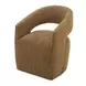 Barrow Amber Glow Performance Fabric Upholstered Swivel Dining Chair