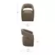 Barrow Soft Taupe Performance Fabric Upholstered Swivel Dining Chair