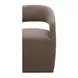 Barrow Soft Taupe Performance Fabric Upholstered Swivel Dining Chair