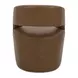 Barrow Tan Leather Upholstered Swivel Dining Chair