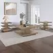 Canyon Sand Square Cocktail Table with Casters