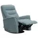 Dualis Snazzy Blue Manual Swivel Glider Recliner