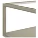 Glaze Bezel Square Glass Top Cocktail Table