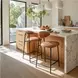 Rorun Brown Counter Height Stool Set Of 2