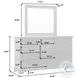 Hickory Creek Brown Velvet Dresser Mirror