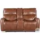 Crosby Brown Leather Zero Gravity Power Reclining Living Room Set with Power Headrest And Lumbar