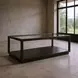 Glaze Onyx Rectangular Glass Top Cocktail Table
