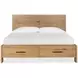 Brookstone Rustic Caramel King Storage Panel Bed