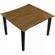 Joplin Black and Brown 54" Extendable Square Counter Height Dining Table