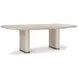 Brigitte Beige 110" Extendable Rectangular Dining Table