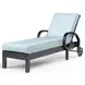 Monterey Canvas Skyline 78" Outdoor Chaise Lounge with Self Welt