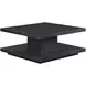 Canyon Black Square Cocktail Table with Casters