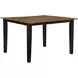 Joplin Black and Brown 54" Extendable Square Counter Height Dining Table